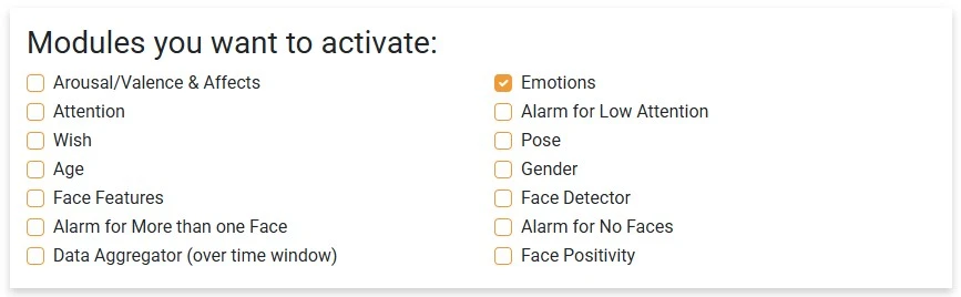 MorphCast Emotion AI JS Engine Snippet Generator Emotions